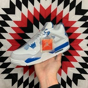 Retro 4 Military Blue Size 10 DS OG All